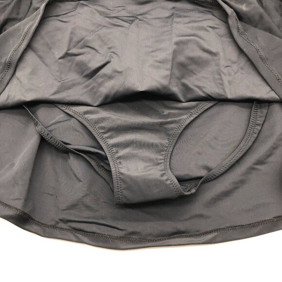 Raisins Curve Black Tummy Thinner Thigh Minimizer Swim Skirt Built in Brief 22W - Picture 3 of 6